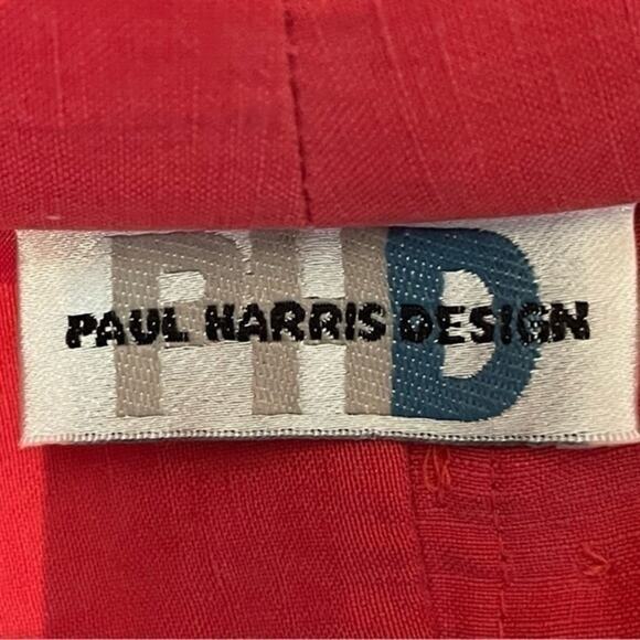 Paul Harris Design Light Red Silk Linen Blend Career Office Skirt NWOT Size 6 - Picture 8 of 11